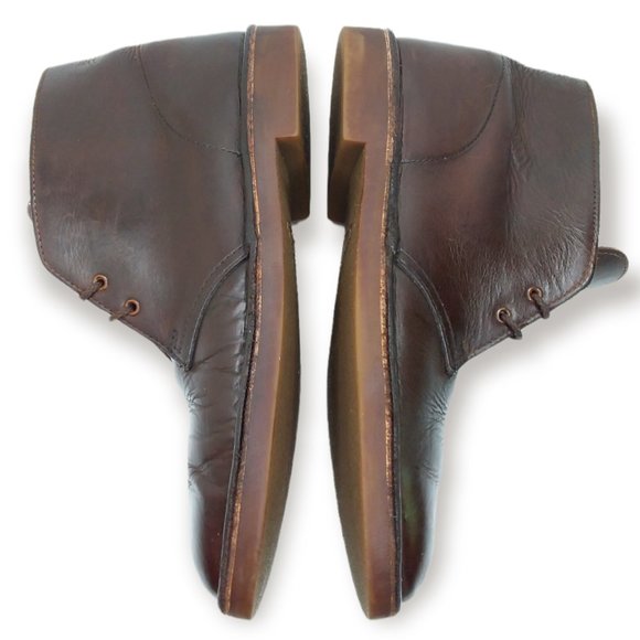 Clarks Desert Chukka Boots Size 10.5M Brown Leather Lace Up Classic main image 11